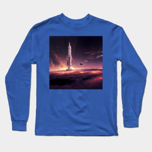 Interplanetary Spaceport Long Sleeve T-Shirt